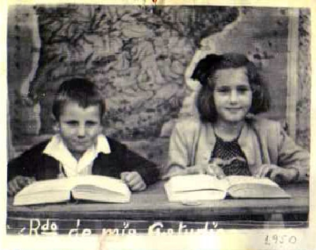 Niños en la escuela de Viñón (1950)